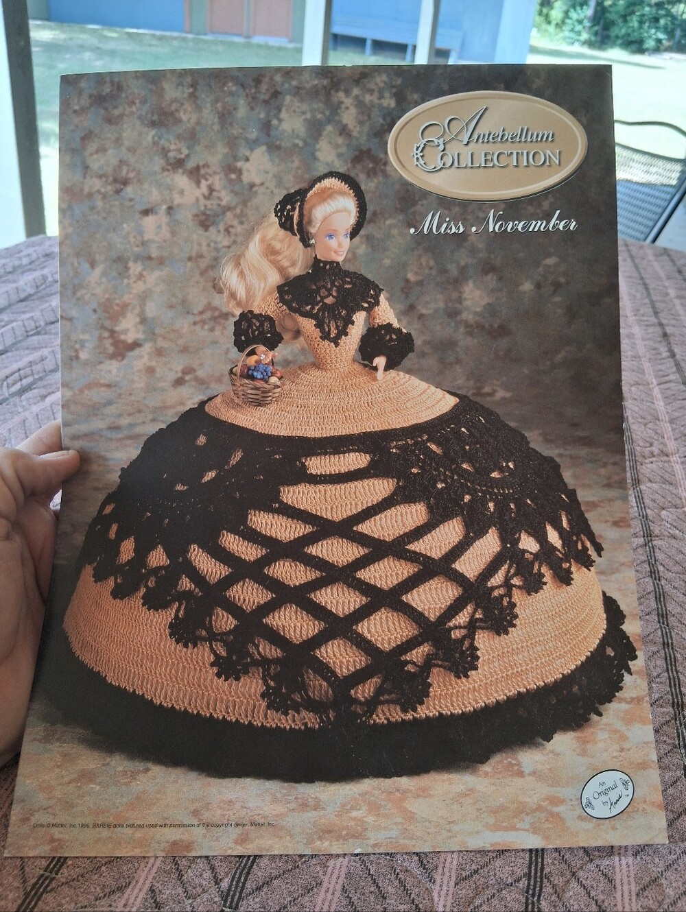 Annie's Antebellium Bed Doll Miss November Crochet Pattern Fashion Doll Barbie